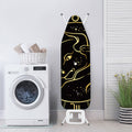 Gold And Black Taurus Sign Print Ironing Board Cover