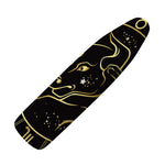 Gold And Black Taurus Sign Print Ironing Board Cover