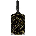 Gold And Black Taurus Sign Print Luggage Tag