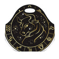 Gold And Black Taurus Sign Print Neoprene Lunch Bag