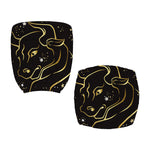 Gold And Black Taurus Sign Print Office Chair Cover