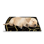 Gold And Black Taurus Sign Print Pet Cooling Mat Cover