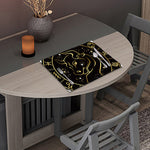 Gold And Black Taurus Sign Print Placemat