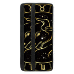 Gold And Black Taurus Sign Print Refrigerator Handle Covers