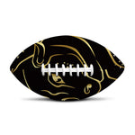 Gold And Black Taurus Sign Print Rugby Ball