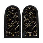 Gold And Black Taurus Sign Print Skillet Handle Cover