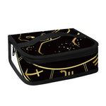 Gold And Black Taurus Sign Print Small Lunch Bag