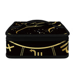 Gold And Black Taurus Sign Print Small Lunch Bag