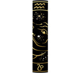 Gold And Black Taurus Sign Print Table Runner