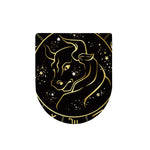 Gold And Black Taurus Sign Print Toilet Lid Cover