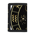 Gold And Black Taurus Sign Print Trifold Wallet