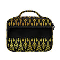 Gold And Black Thai Pattern Print Briefcase Bible Bag