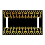 Gold And Black Thai Pattern Print Golf Cart Seat Cover