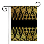 Gold And Black Thai Pattern Print House Flag