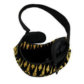 Gold And Black Thai Pattern Print Pet Sling Carrier