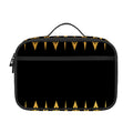 Gold And Black Thai Pattern Print Portable Lunch Bag