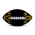 Gold And Black Thai Pattern Print Rugby Ball