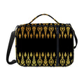 Gold And Black Thai Pattern Print Shoulder Strap Bible Bag