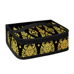 Gold And Black Thai Pattern Print Small Lunch Bag