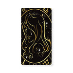 Gold And Black Virgo Sign Print Baby Crib Sheet