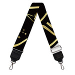 Gold And Black Virgo Sign Print Bag Strap