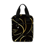 Gold And Black Virgo Sign Print Bible Tote Bag