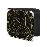 Gold And Black Virgo Sign Print Bifold Wallet