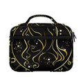 Gold And Black Virgo Sign Print Briefcase Bible Bag