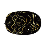 Gold And Black Virgo Sign Print Car Side Mirror Covers
