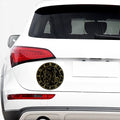 Gold And Black Virgo Sign Print Car Sticker