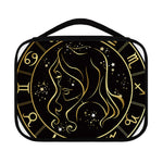Gold And Black Virgo Sign Print Classic Bible Case