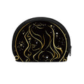 Gold And Black Virgo Sign Print Coin Purse