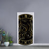 Gold And Black Virgo Sign Print Door Sticker