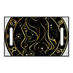 Gold And Black Virgo Sign Print Golf Cart Seat Cover