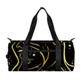 Gold And Black Virgo Sign Print Gym Bag