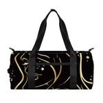 Gold And Black Virgo Sign Print Gym Bag