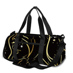 Gold And Black Virgo Sign Print Gym Bag
