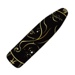 Gold And Black Virgo Sign Print Ironing Board Cover