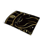 Gold And Black Virgo Sign Print Pet Cooling Mat Cover