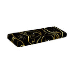 Gold And Black Virgo Sign Print Piano Keyboard Cover