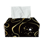 Gold And Black Virgo Sign Print Rectangle Tissue Box Cover