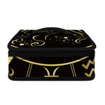 Gold And Black Virgo Sign Print Small Lunch Bag