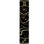 Gold And Black Virgo Sign Print Table Runner