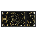 Gold And Black Virgo Sign Print Trifold Wallet