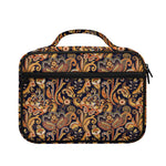Gold And Blue Paisley Pattern Print Briefcase Bible Bag