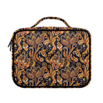 Gold And Blue Paisley Pattern Print Briefcase Bible Bag