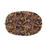 Gold And Blue Paisley Pattern Print Car Side Mirror Covers