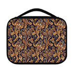 Gold And Blue Paisley Pattern Print Classic Bible Case