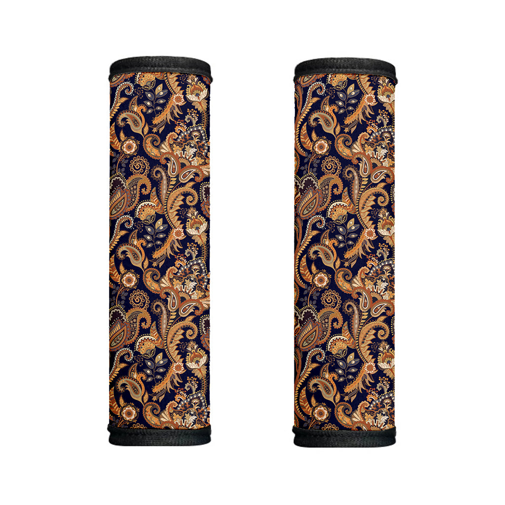 Gold And Blue Paisley Pattern Print Handle Covers