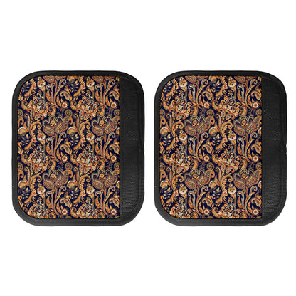 Gold And Blue Paisley Pattern Print Handle Covers